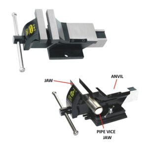 ALL STEEL BENCH VICE FABRICATED (3 in 1 )