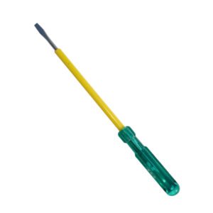 FLAT TIP SCREW DRIVER (GREEN HANDLE)