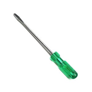 SCREW DRIVER FLAT TIP GREEN HANDLE