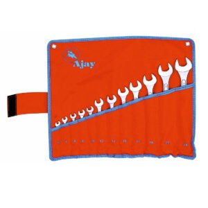 COMBINATION SPANNER SET IN TETRON POUCH (ELLIPTICAL MIRROR POLISH)