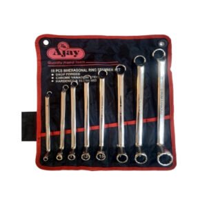 BIHEXAGONAL RING SPANNER (TETRON POUCH ELLIPTICAL MIRROR FINISH)